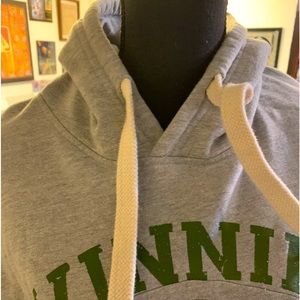 Woman’s mid drift hooded sweatshirt.